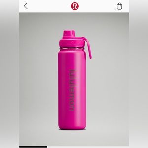 Pink Lulu lemon water bottle